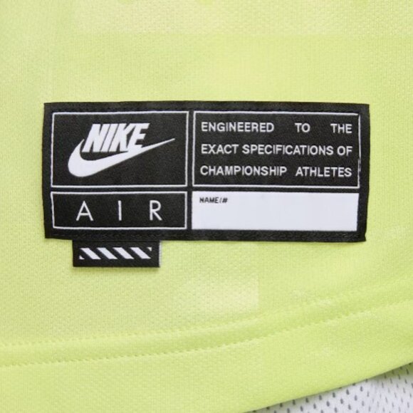 Nike Air Long Sleeve Jersey Lemon Twist Neon Men Size X-Small HM8987-736 - Picture 5 of 8